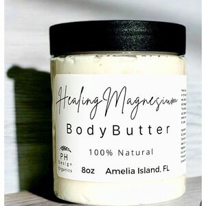 PH Design Organics Healing Magnesium Body Butter 100%‎ Natural 8oz